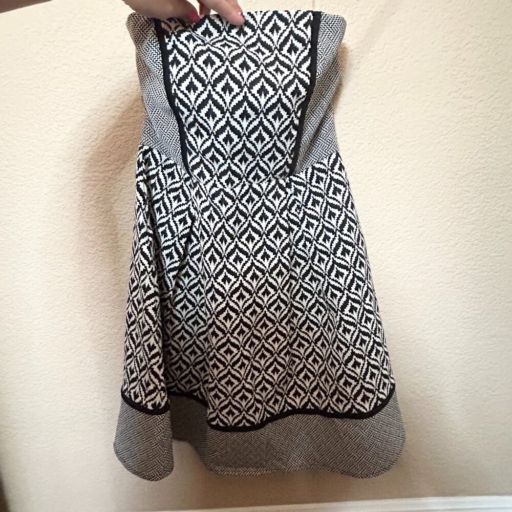 Women's, Harper, Black/White Strapless Dress